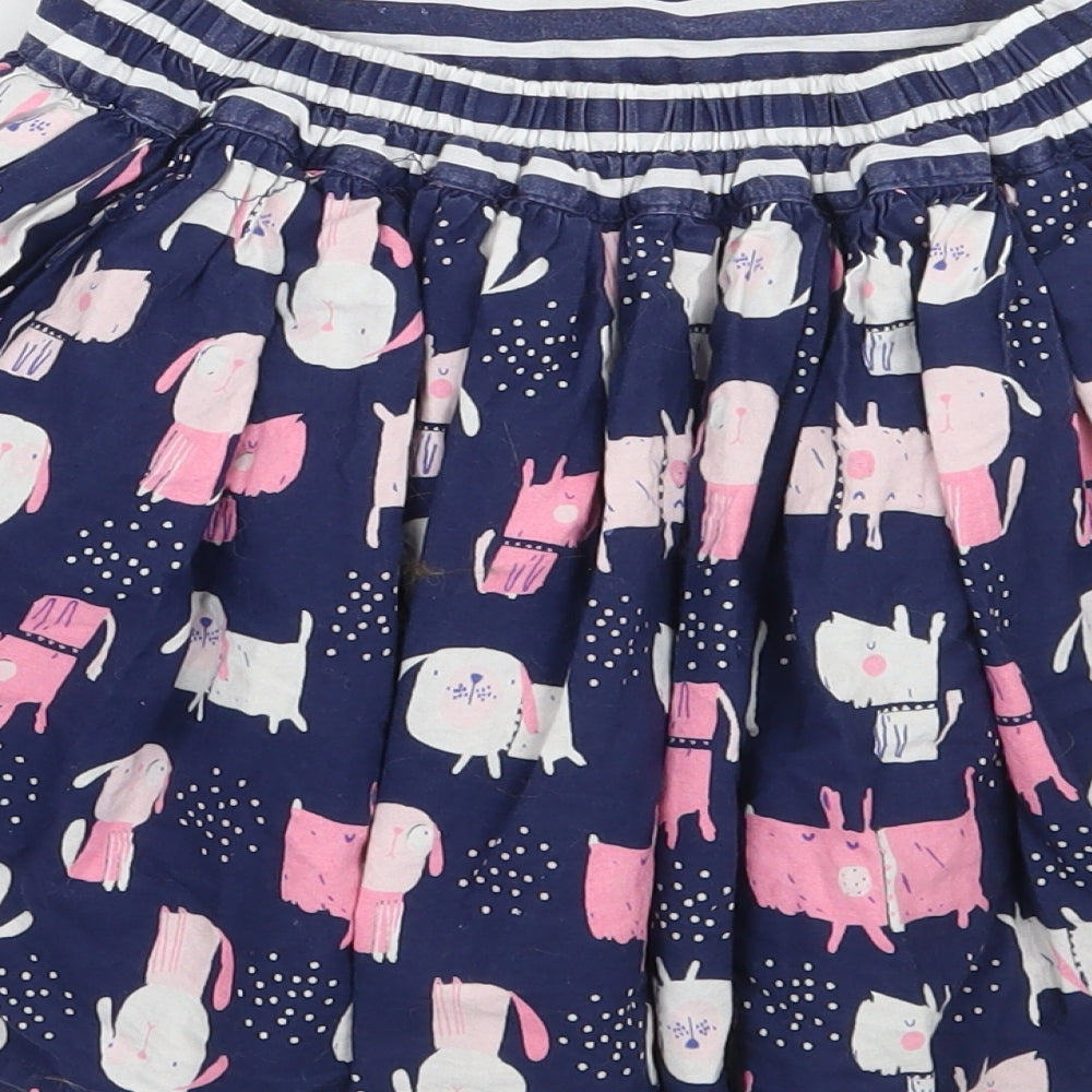 George Girls Blue Animal Print  A-Line Skirt Size 7-8 Years