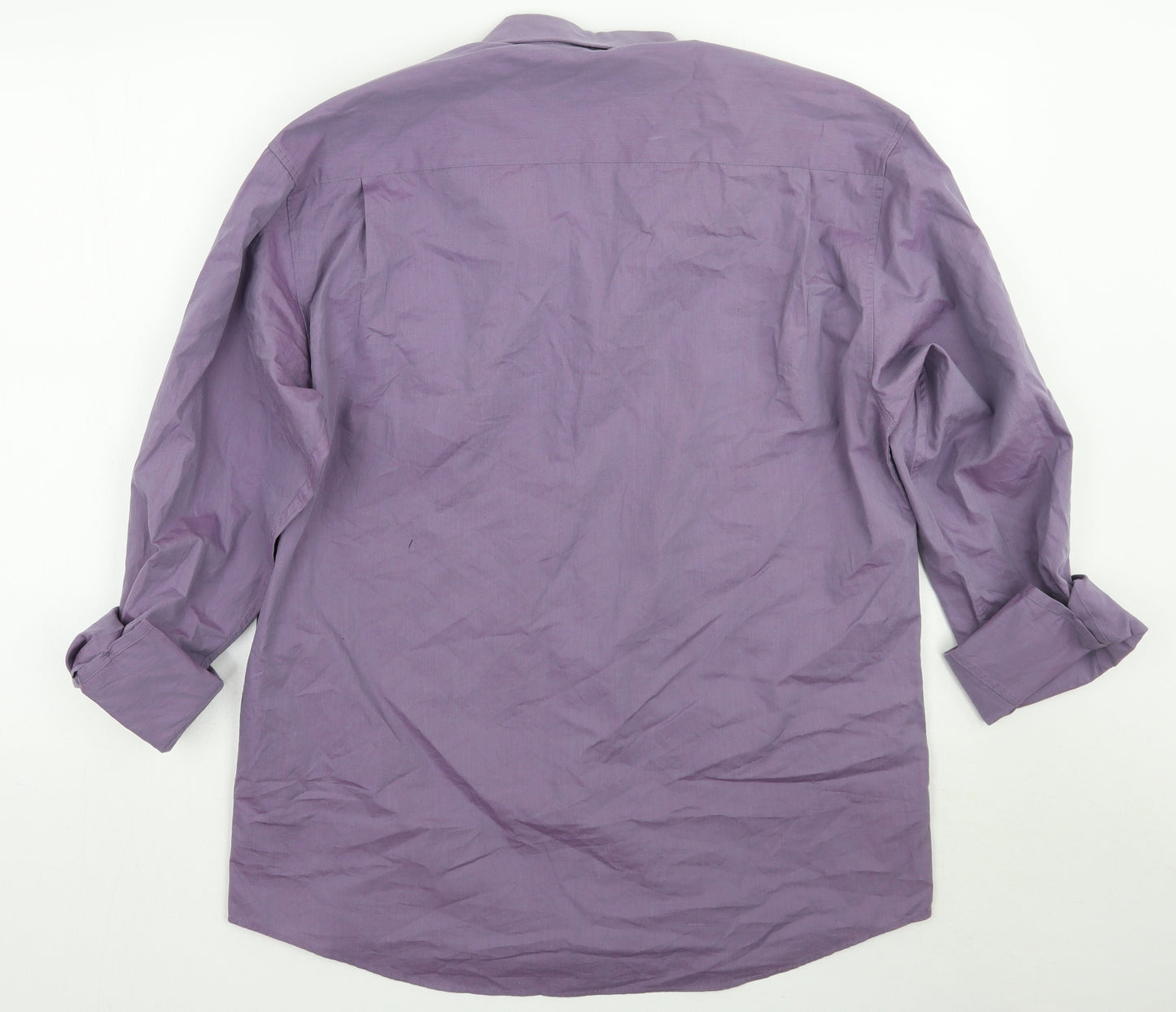 Florence & Fred Mens Purple    Button-Up Size M