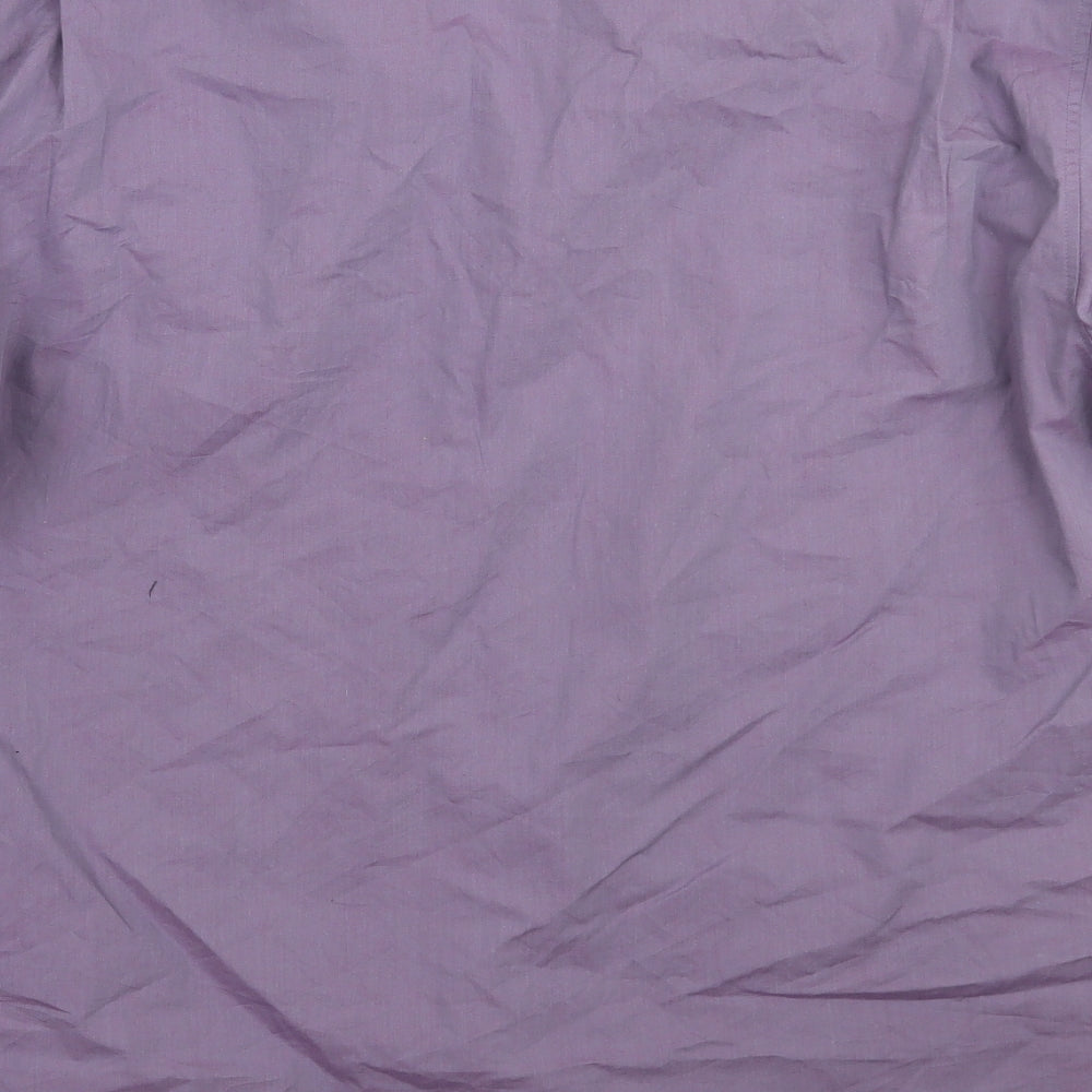 Florence & Fred Mens Purple    Button-Up Size M