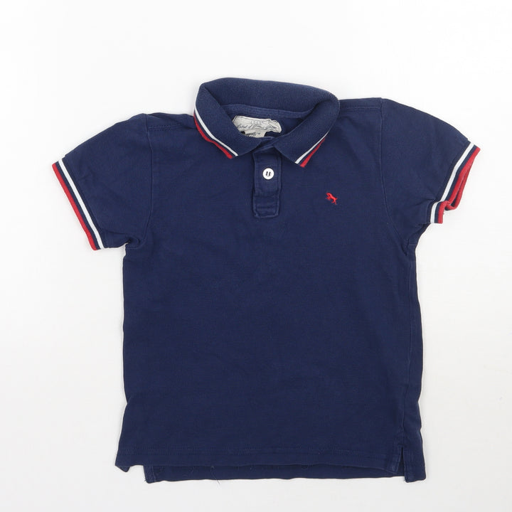 H&M Boys Blue   Basic Polo Size 5 Years