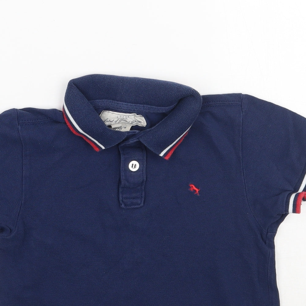 H&M Boys Blue   Basic Polo Size 5 Years