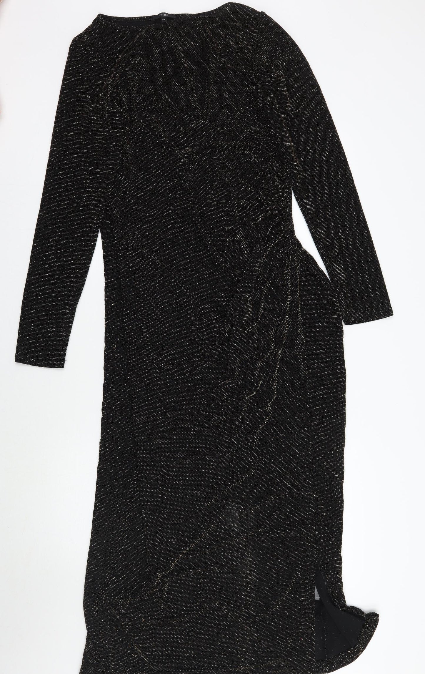 Linea Womens Black   A-Line  Size 16