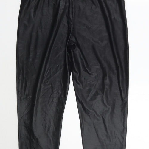 SheIn Womens Black   Cropped Trousers Size L L25 in