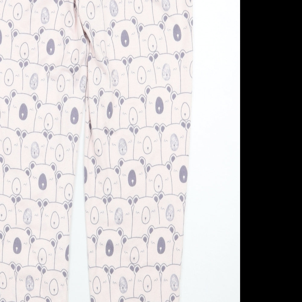Matalan Womens Pink Geometric  Top Pyjama Pants Size S