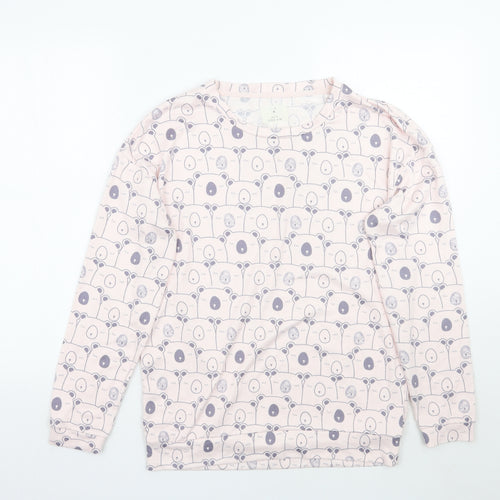 Matalan Womens Pink Geometric  Top Pyjama Top Size S