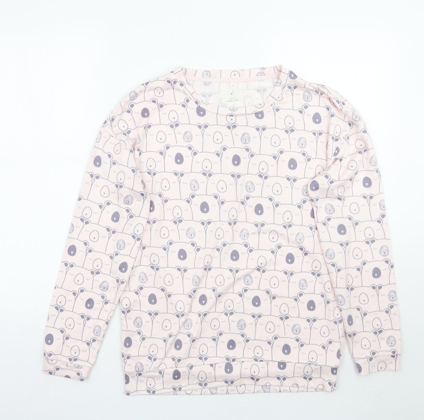 Matalan Womens Pink Geometric  Top Pyjama Top Size S