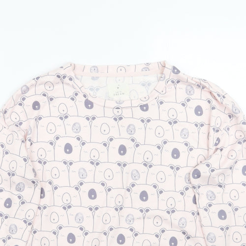Matalan Womens Pink Geometric  Top Pyjama Top Size S