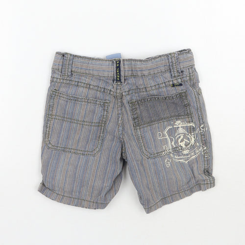Pumkin Patch Boys Blue Striped  Cropped Jeans Size 12 Months