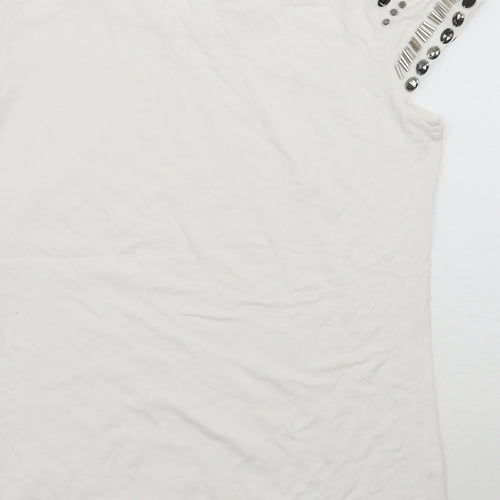 Capsule Womens White   Basic T-Shirt Size S