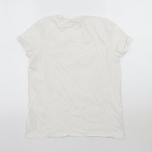 Tommy Hilfiger Mens White    T-Shirt Size S
