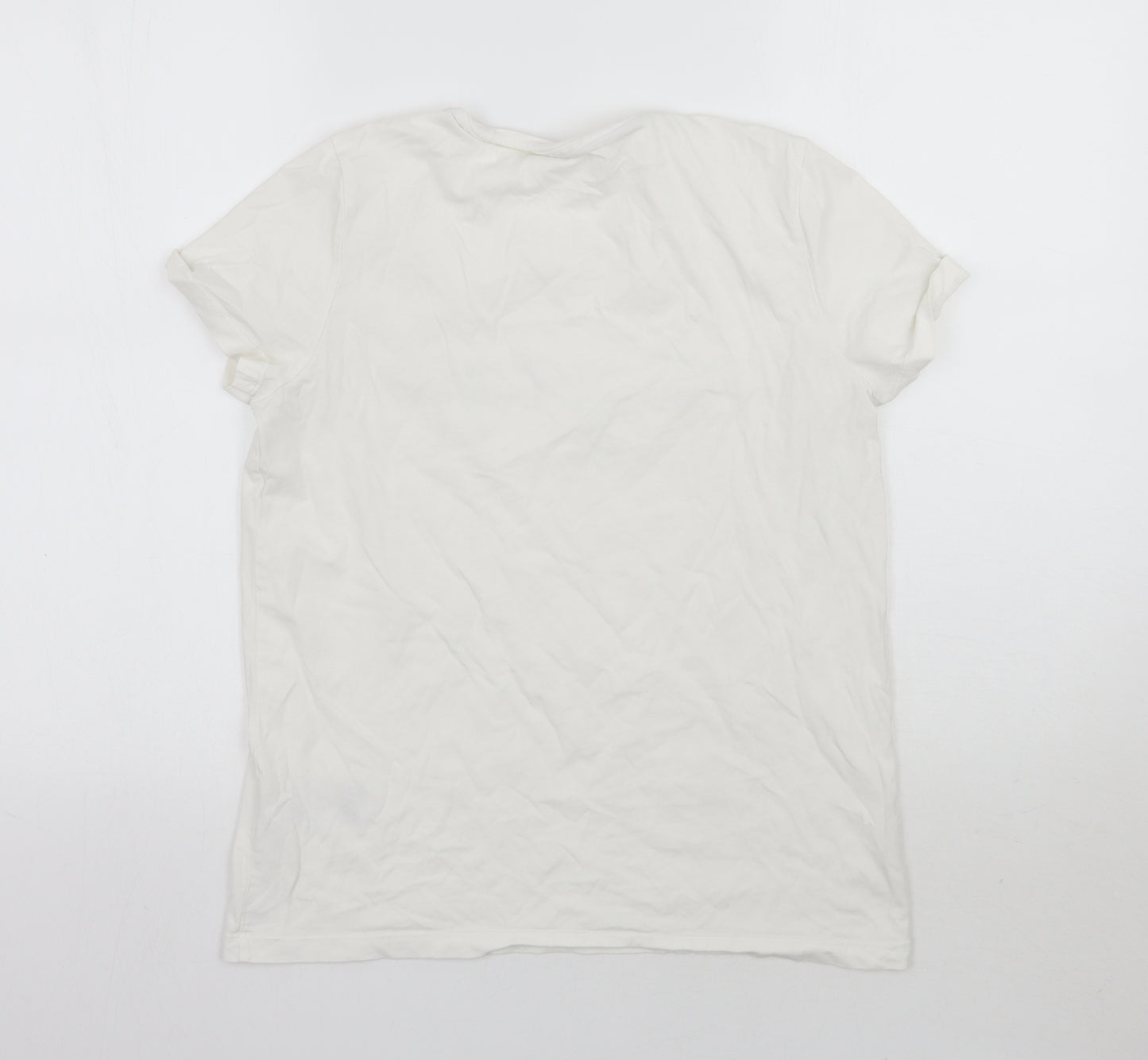 Tommy Hilfiger Mens White    T-Shirt Size S