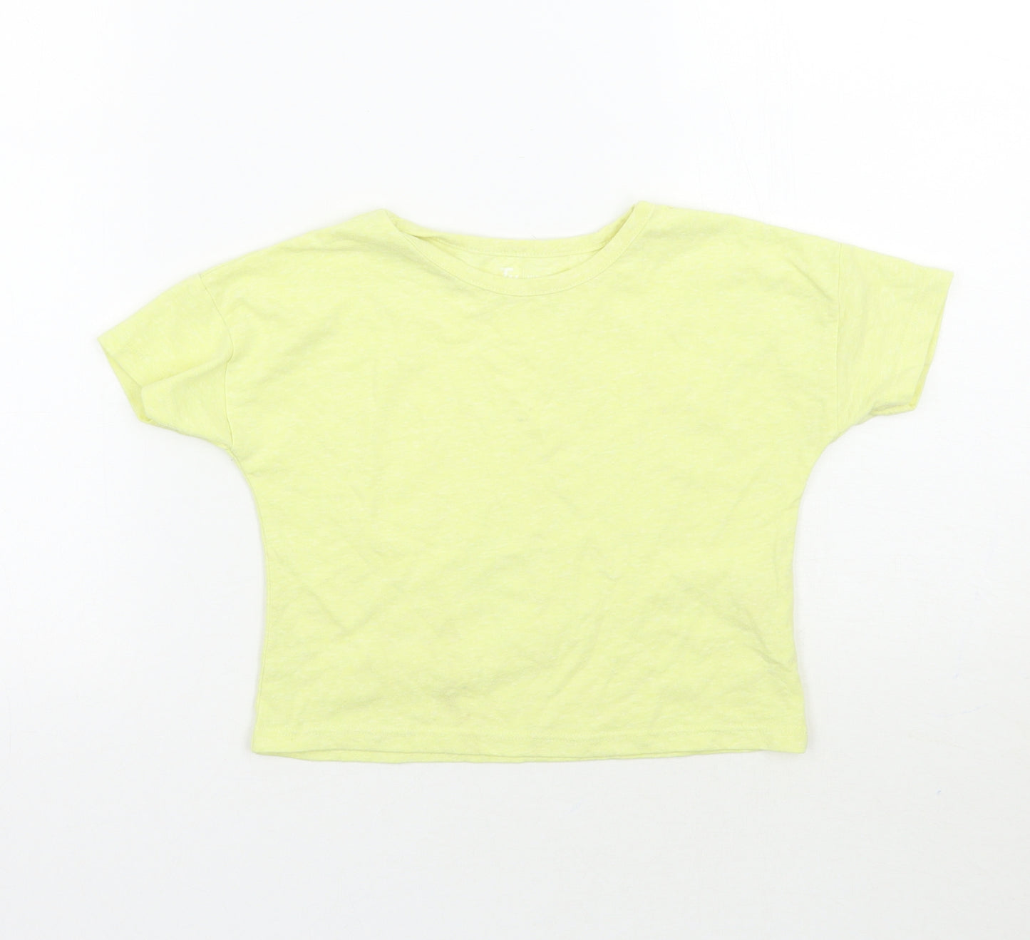 TU Girls Yellow   Basic T-Shirt Size 4 Years