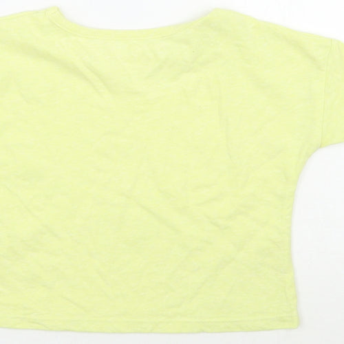 TU Girls Yellow   Basic T-Shirt Size 4 Years