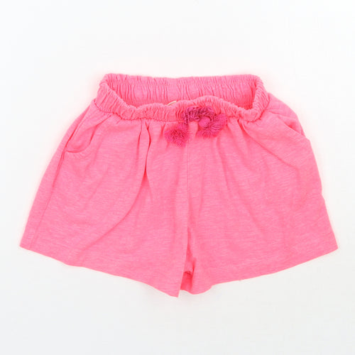 TU Girls Pink   Sweat Shorts Size 2 Years