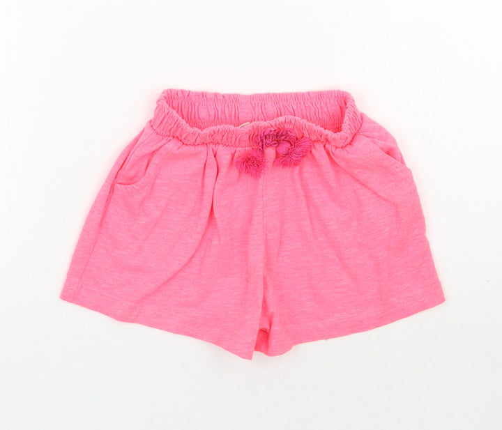 TU Girls Pink   Sweat Shorts Size 2 Years