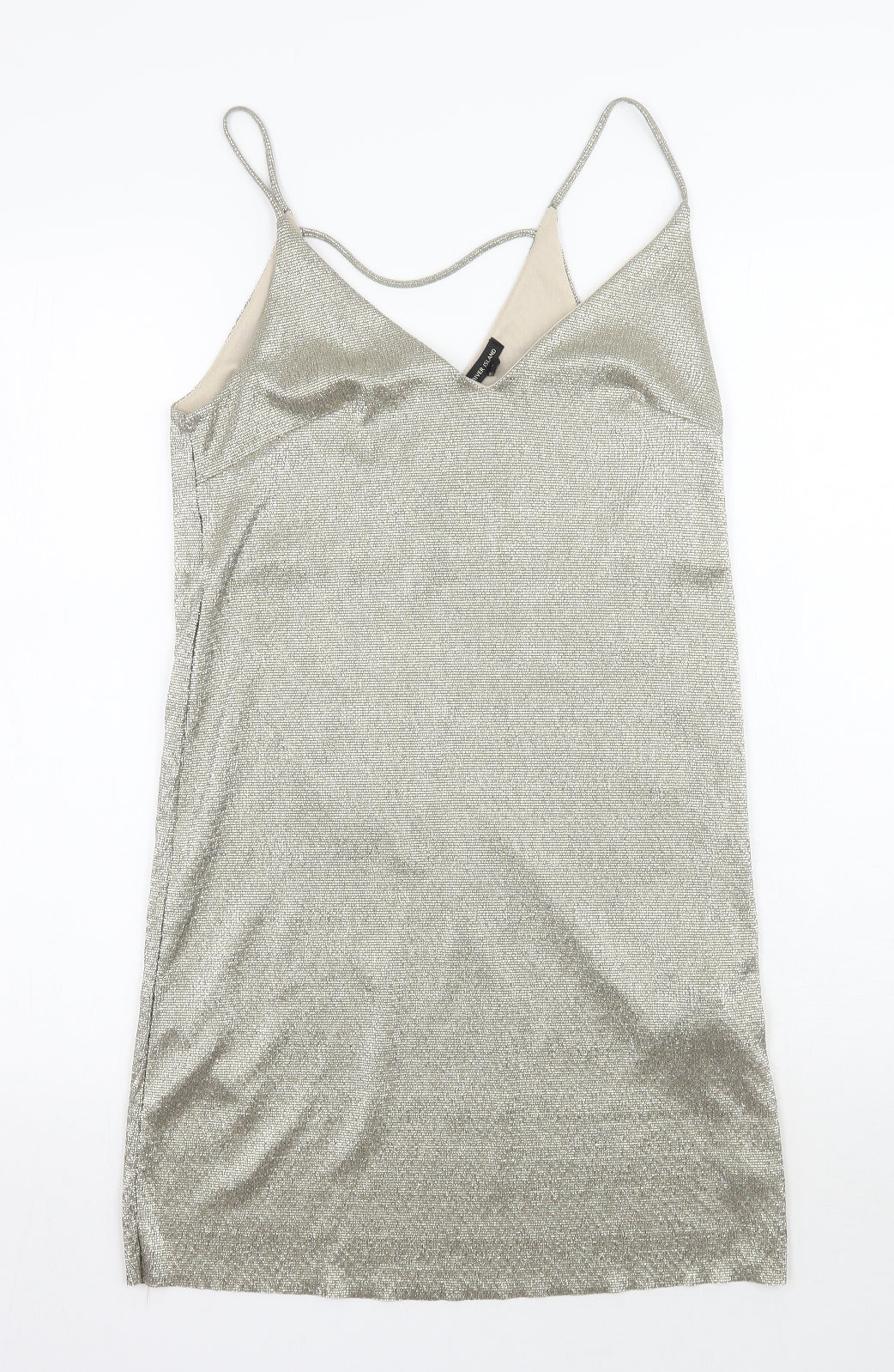 River Island Womens Gold   A-Line  Size 6