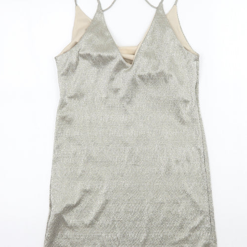 River Island Womens Gold   A-Line  Size 6