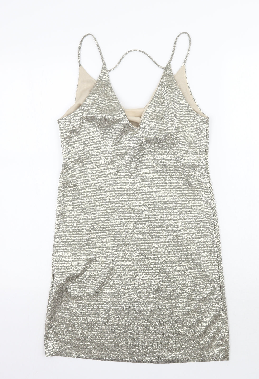 River Island Womens Gold   A-Line  Size 6