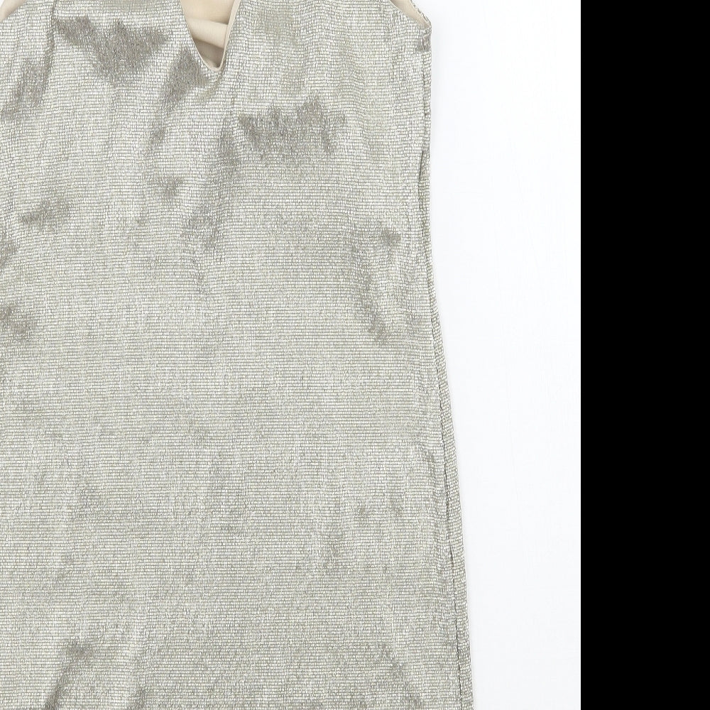 River Island Womens Gold   A-Line  Size 6