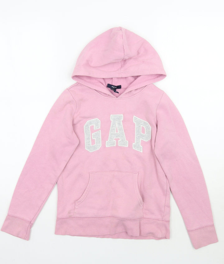 Gap Girls Pink Rayon Pullover Hoodie Size L