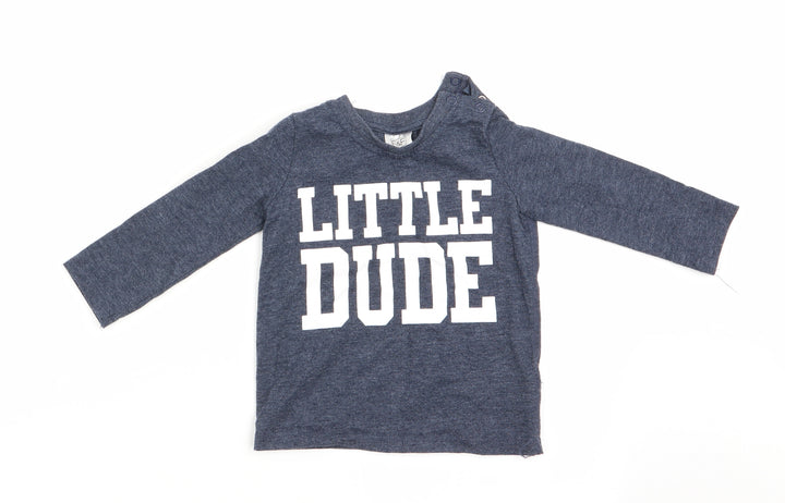 Florence and Fred Boys Blue   Basic Casual Size 9-12 Months  - Little Dude