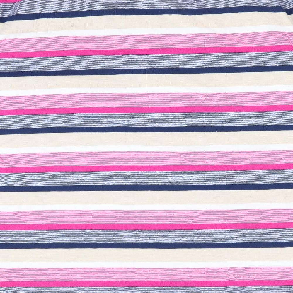 Lincoln Mens Pink Striped   Polo Size XL