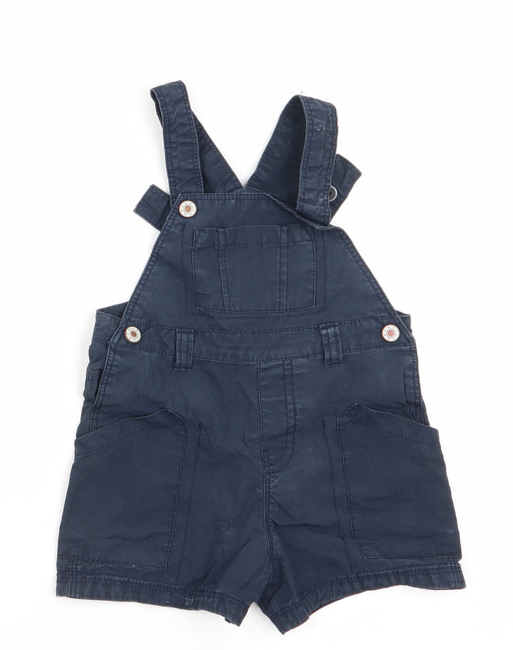 Beneton Boys Blue   Dungaree One-Piece Size 9-12 Months