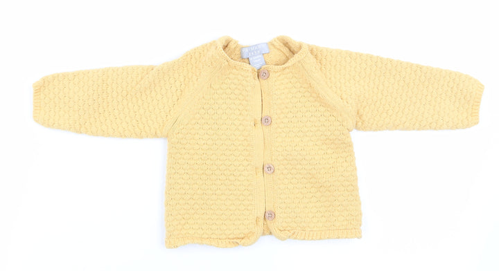 Primark Girls Yellow   Cape Jumper Size 6-9 Months