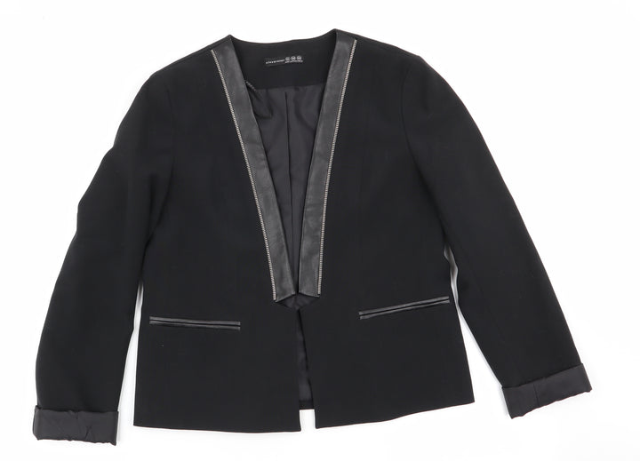 Atmosphere Womens Black   Jacket  Size 10  - Collarless