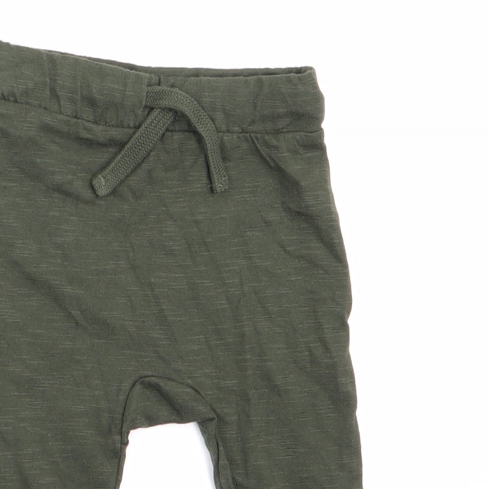 Fred & Flo Boys Green   Jogger Leggings Size 3-6 Months