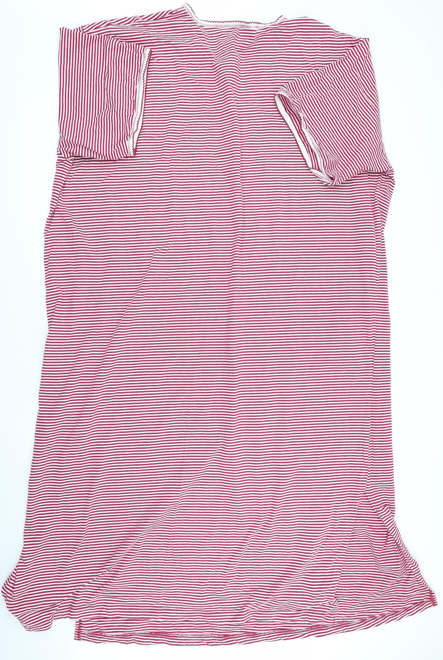 essence Womens Red Striped   Nightshirt Size 30  - Angel