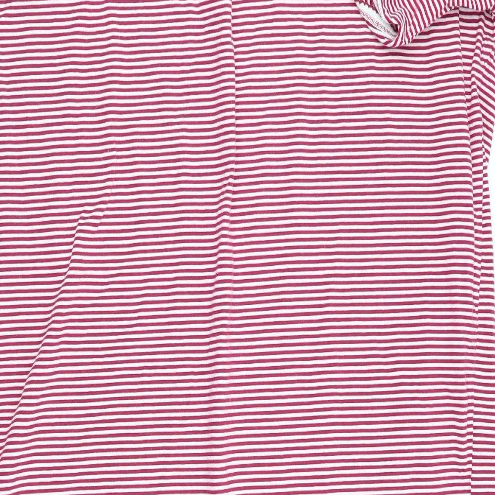 essence Womens Red Striped   Nightshirt Size 30  - Angel