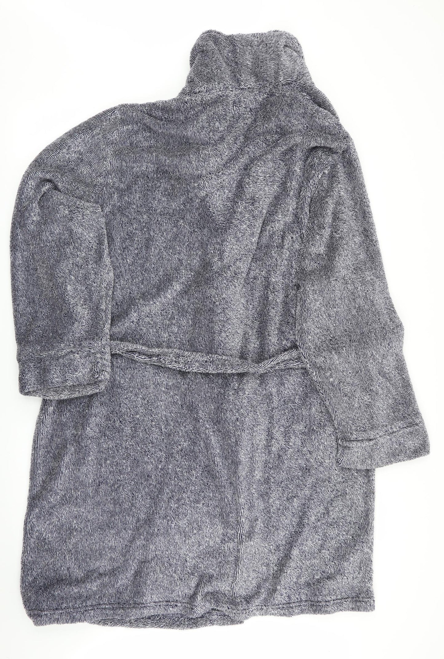 Fabric 8 Mens Blue Solid   Robe Size XL