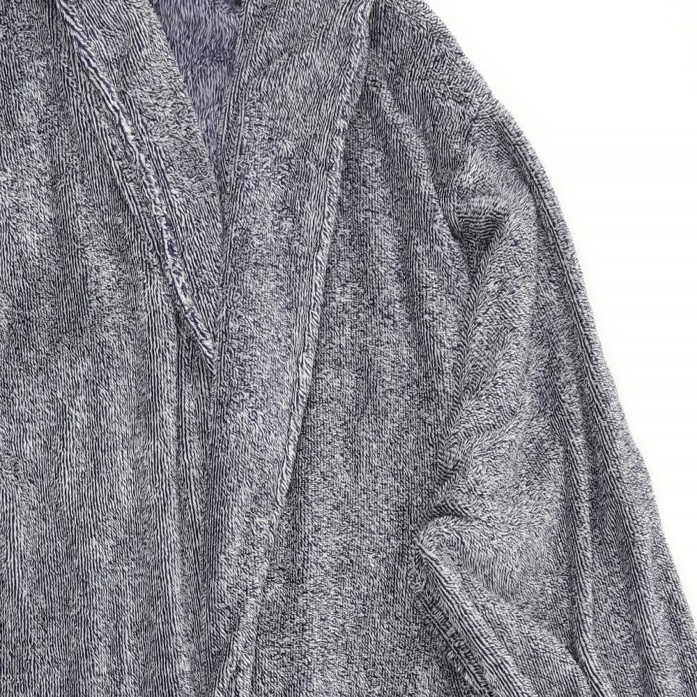 Fabric 8 Mens Blue Solid   Robe Size XL