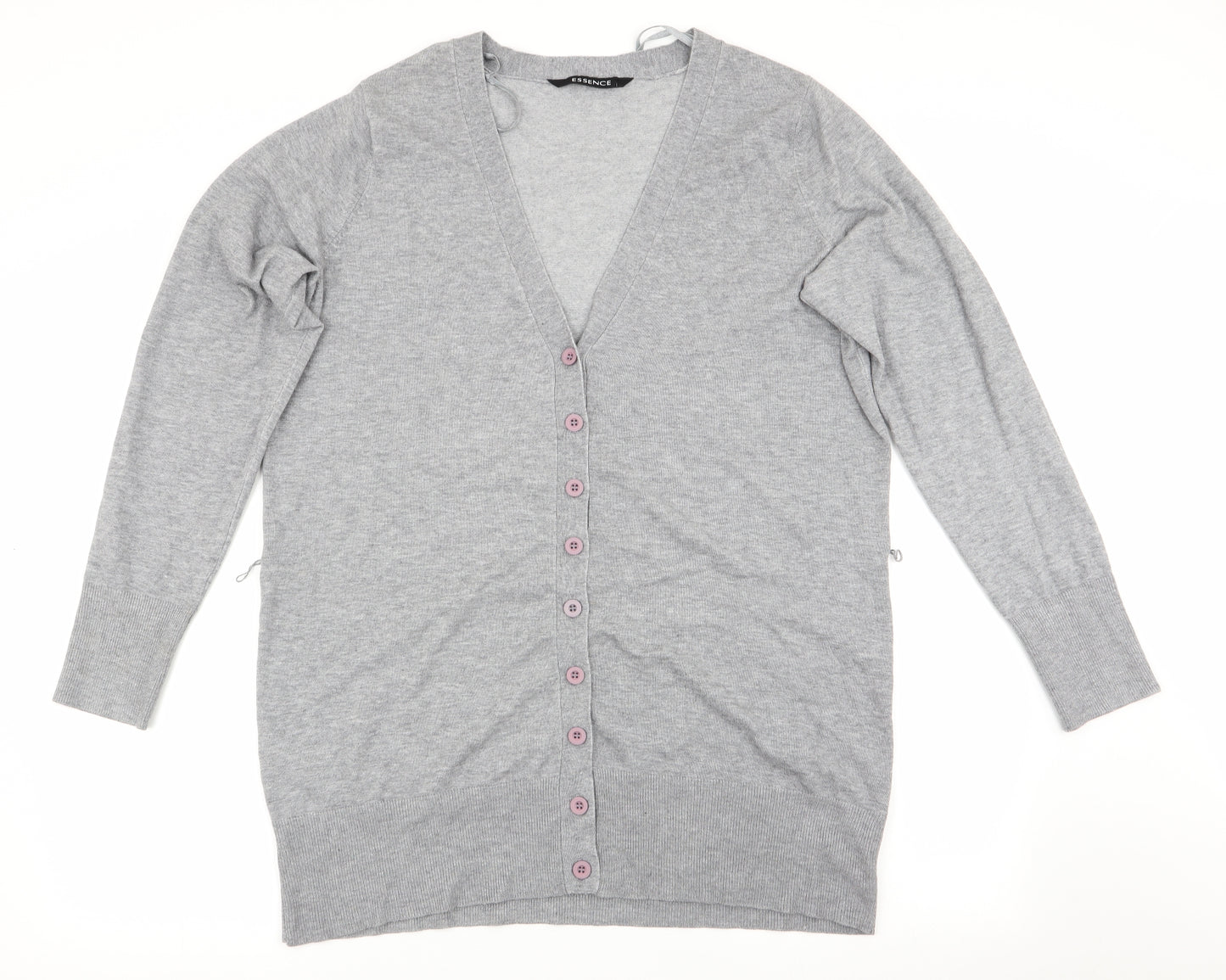 Essence by Evans Womens Grey   Cardigan Jumper Size 18  - Longline Cardigan