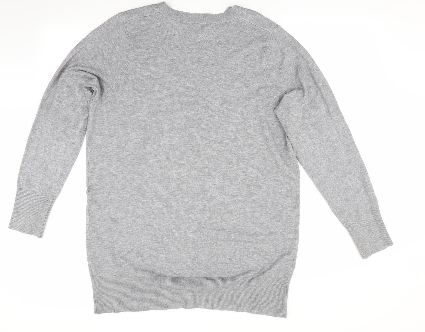 Essence by Evans Womens Grey   Cardigan Jumper Size 18  - Longline Cardigan