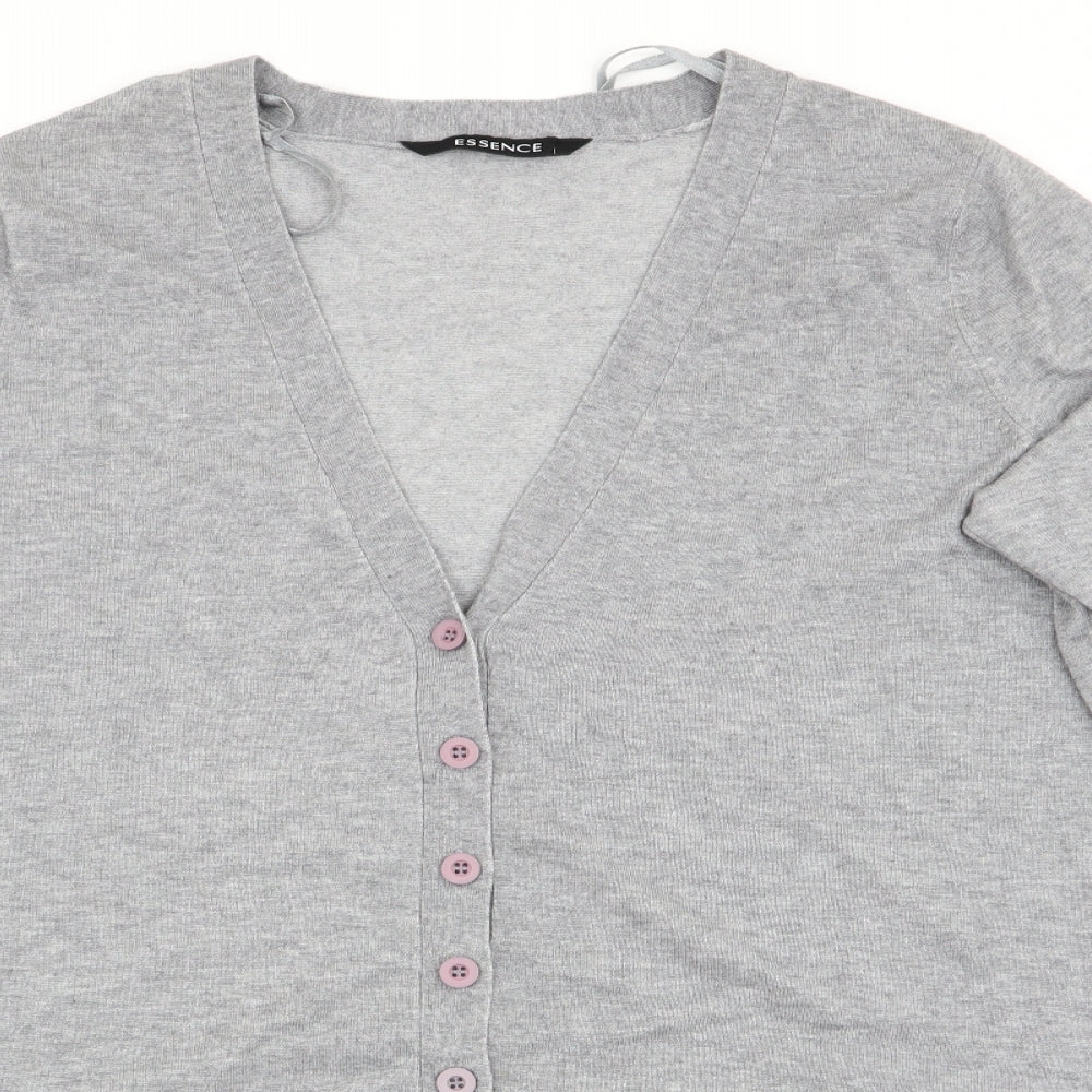 Essence by Evans Womens Grey   Cardigan Jumper Size 18  - Longline Cardigan