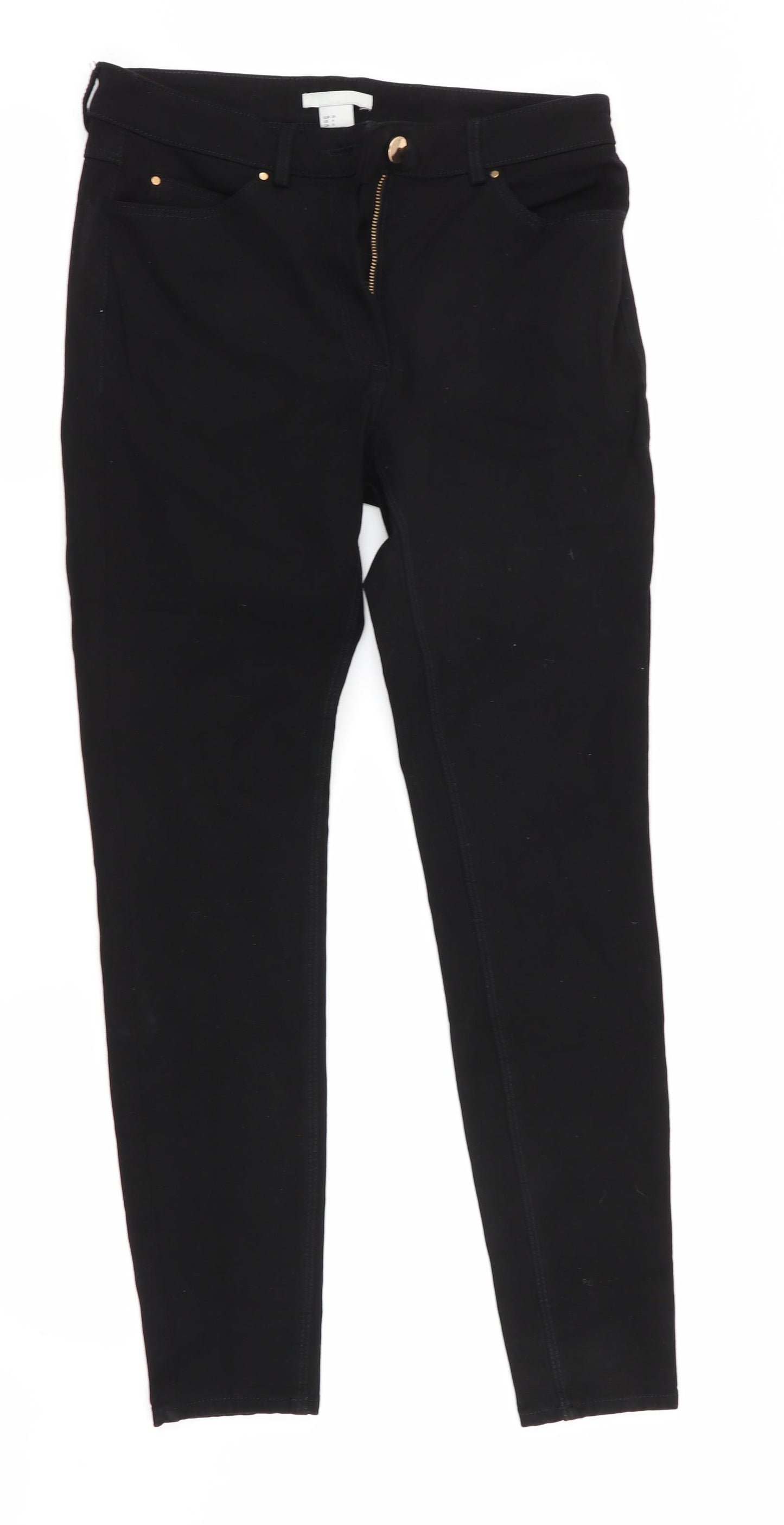 H&M Womens Black   Skinny Jeans Size 8 L27 in
