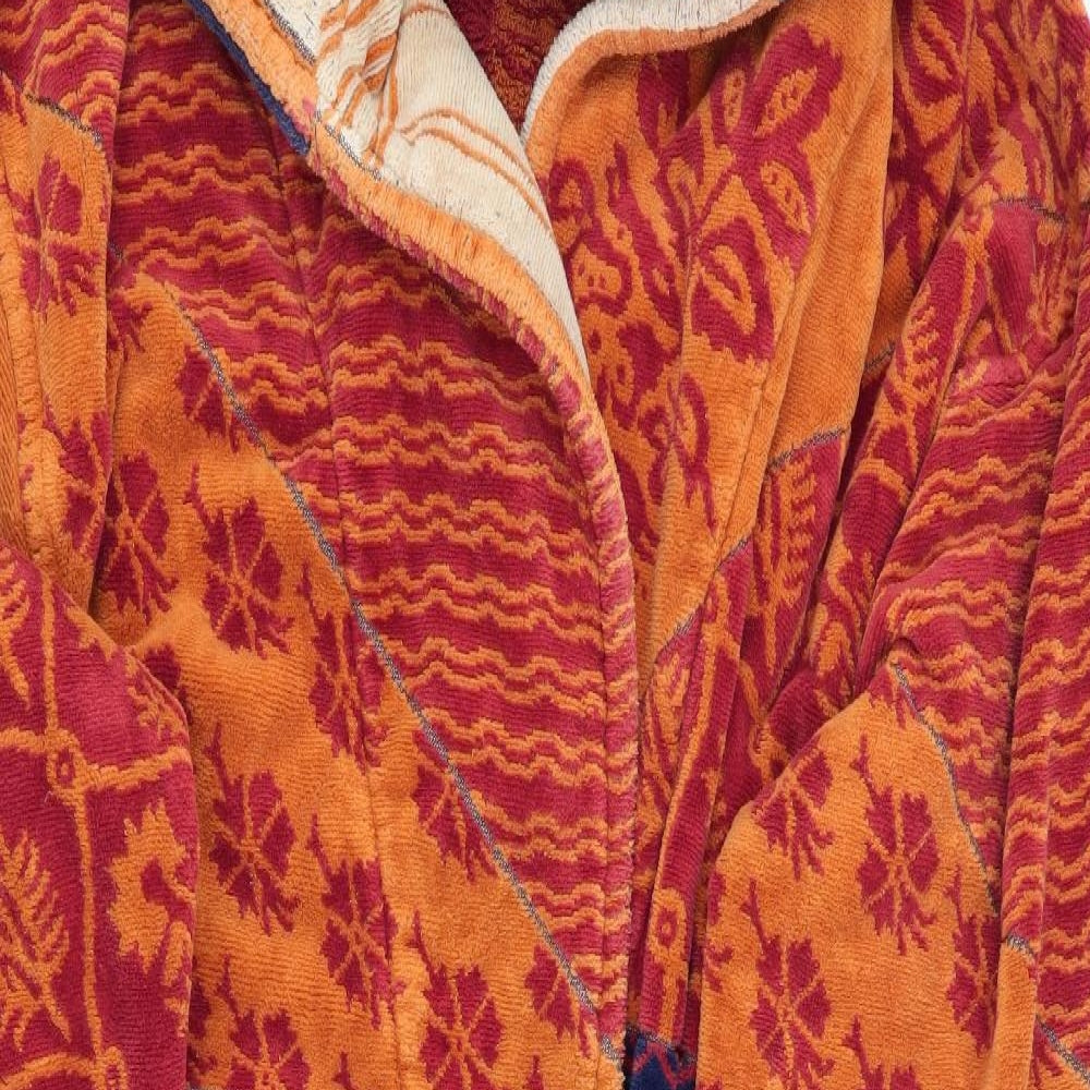 Classic Robes London Mens Multicoloured Floral   Robe Size M  - heavyweight