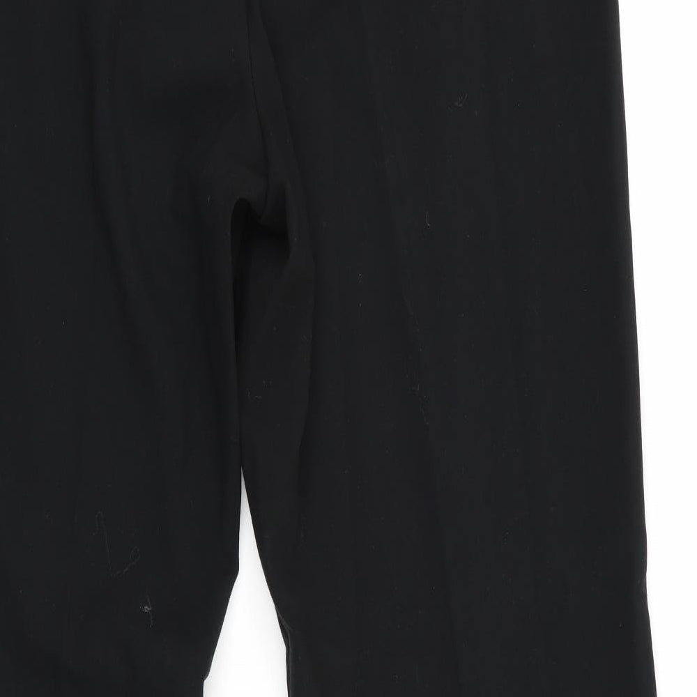 Marks and Spencer Womens Black   Trousers  Size 14 L30 in - Detailed waist