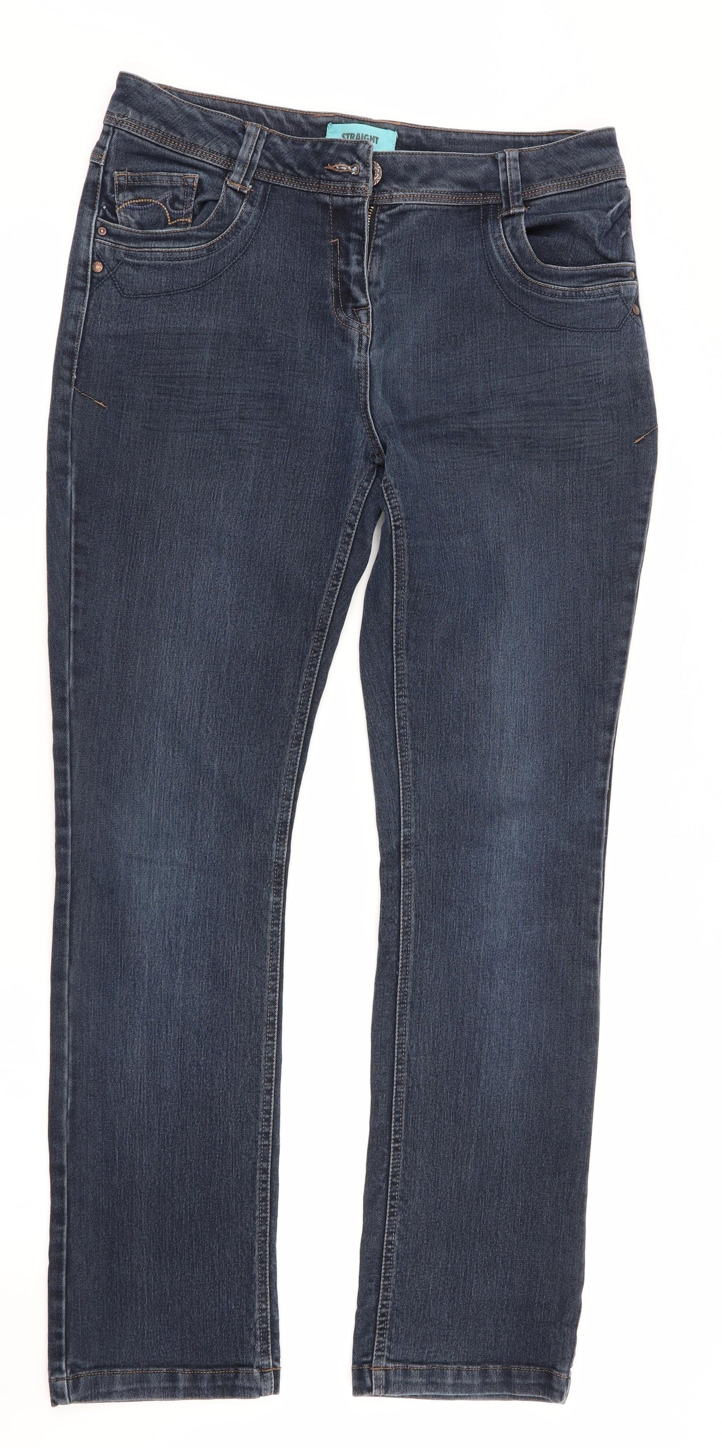 George Womens Blue   Straight Jeans Size 12 L31 in