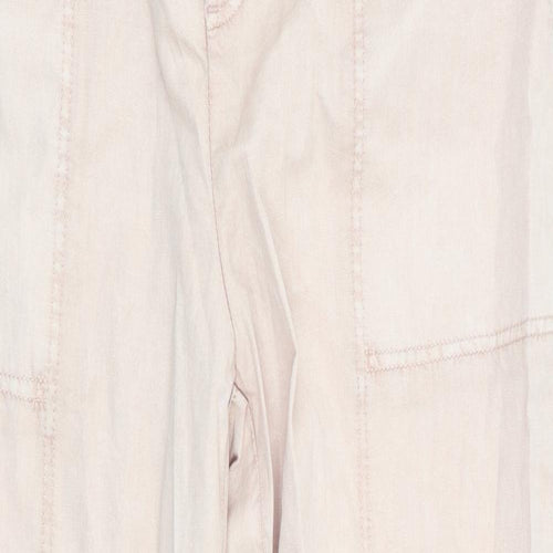 Preworn Womens Pink   Jogger Trousers Size 8 L25.5 in - Cropped peach in colour