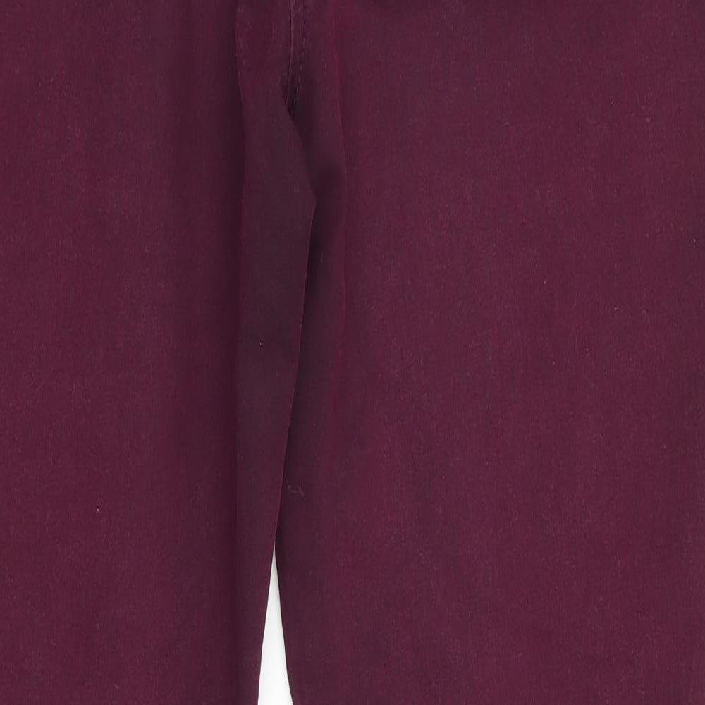 Wallis Womens Purple   Straight Jeans Size 14 L28 in