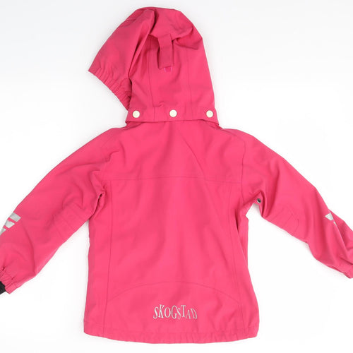 SKOGSTAD Girls Pink   Rain Coat Coat Size 4 Years