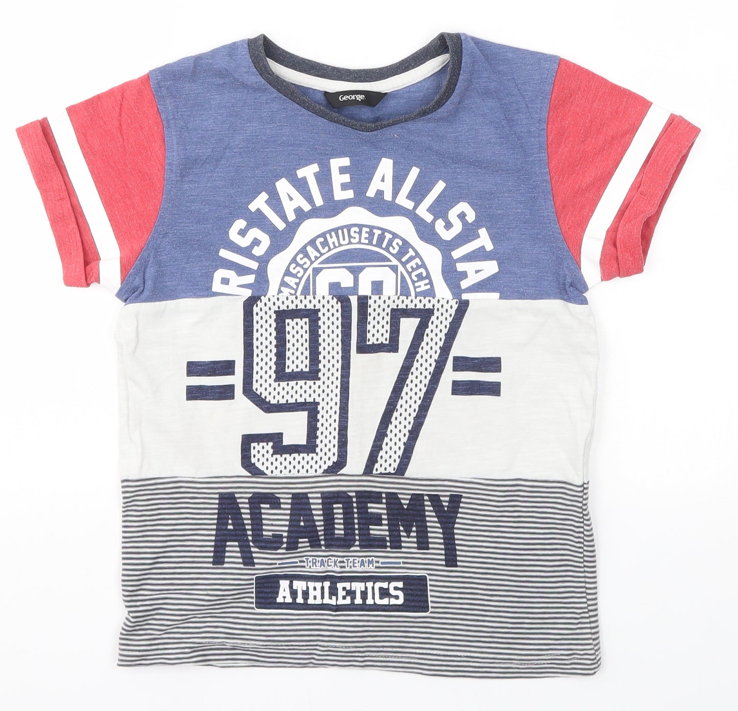 George Boys Multicoloured   Basic T-Shirt Size 7-8 Years