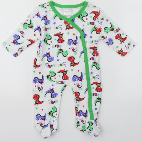 Pitter Patter Baby Multicoloured   Babygrow One-Piece Size 0-3 Months