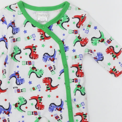 Pitter Patter Baby Multicoloured   Babygrow One-Piece Size 0-3 Months