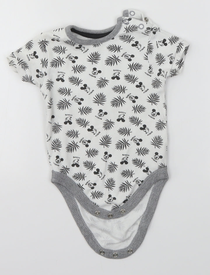 George Baby White Babygrow One-Piece Size 6-9 Months