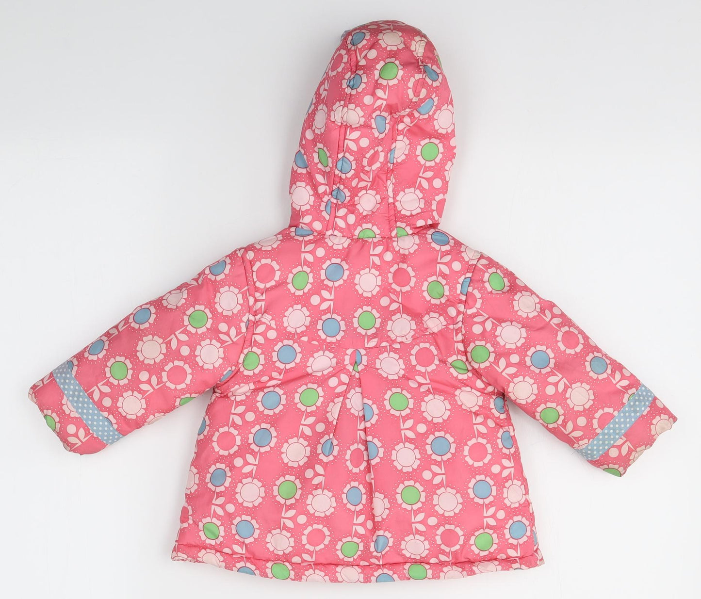 Blue Zoo Baby Pink Floral  Overcoat Coat Size 6-9 Months