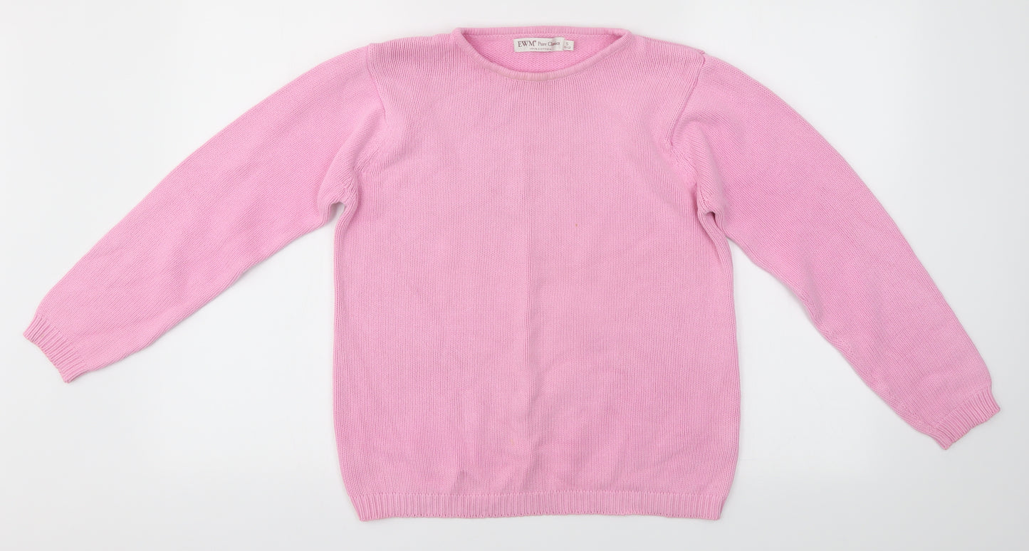 EWM Womens Pink   Pullover Jumper Size S